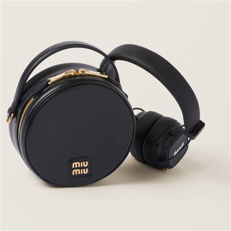 miu miu headphones|Miu Miu Marshall X Miu Miu Headphones With Leather Case.